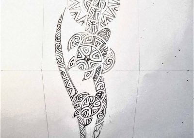 projekt tatuaż polinezyjski